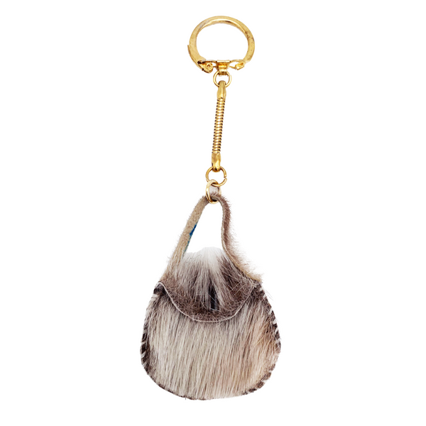 Purse puff keychain best sale