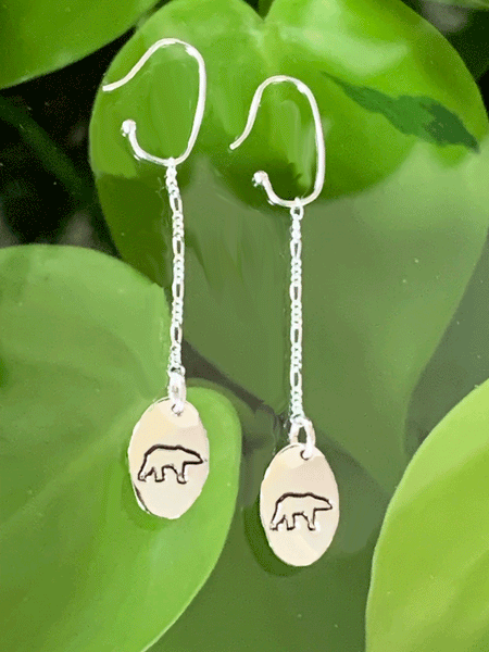 Native american deals bear earrings