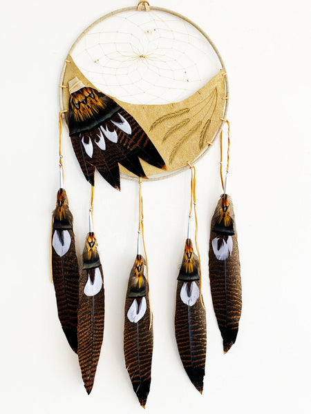 First Nations Dream Catcher - Extra Large Tan - Made In Canada Gifts