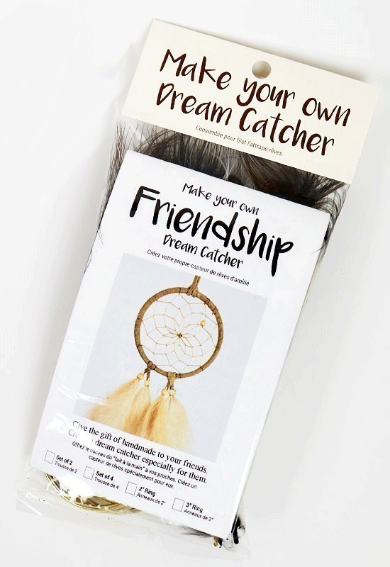 Friendship Dream Catchers Kit - 3" Natural Tones