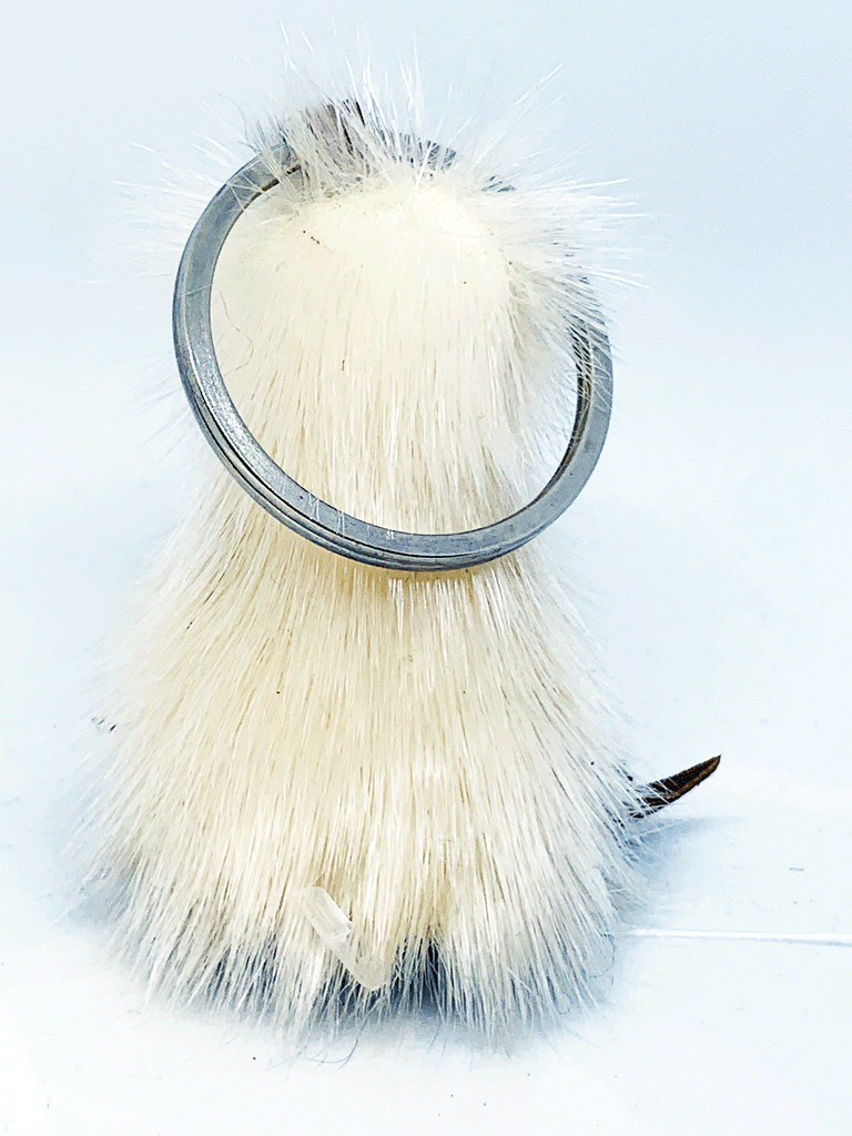 Beaded Ookpik Sealskin Keychain  - Daisy Savard