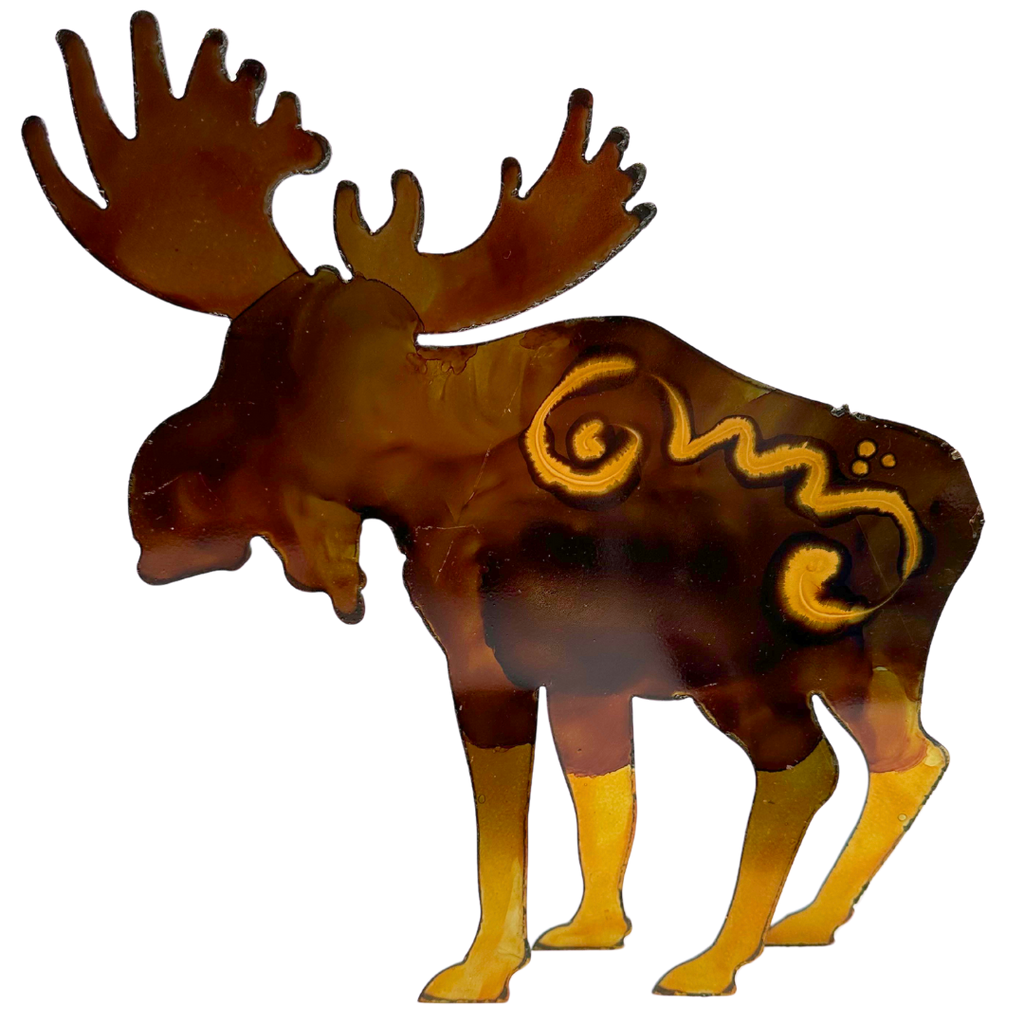 Handpainted Moose