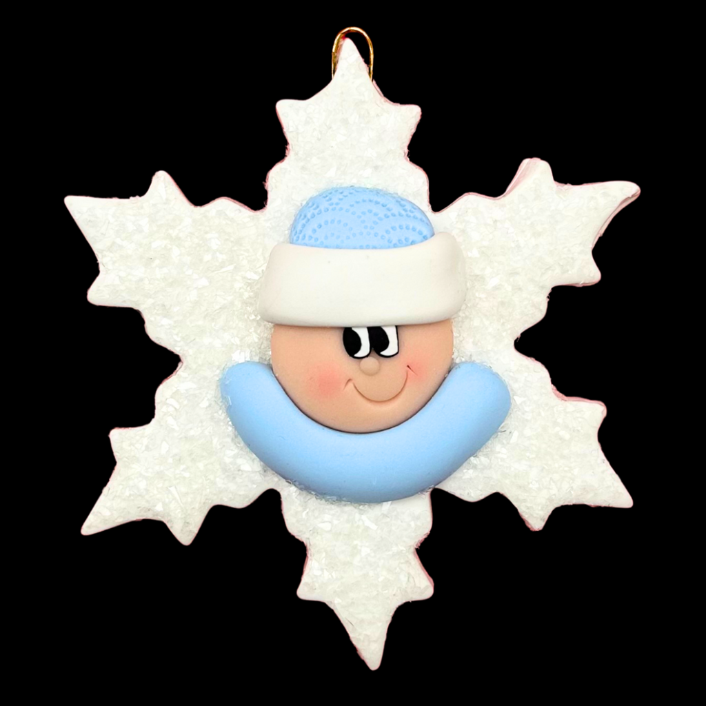 Snowflake Baby Blue Ornament