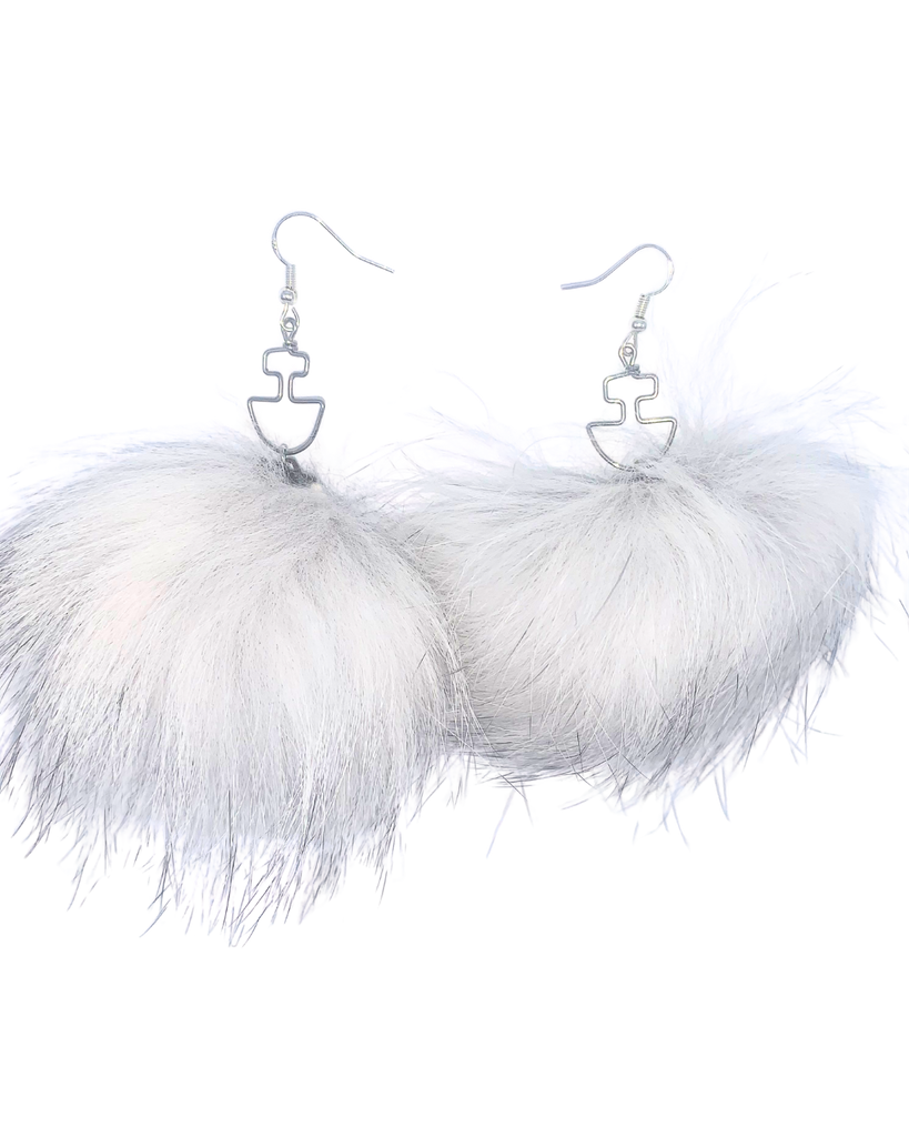 Fur Earrings - Mary Qitsualuk