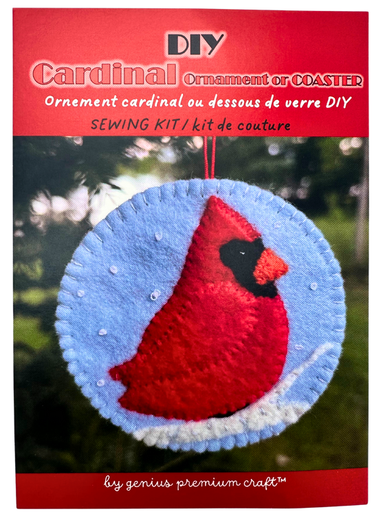 Cardinal Coaster/Ornament - Craft Kit