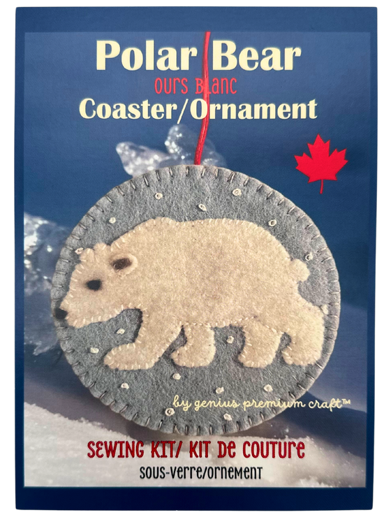 Polar Bear Coaster/Ornament - Craft Kit