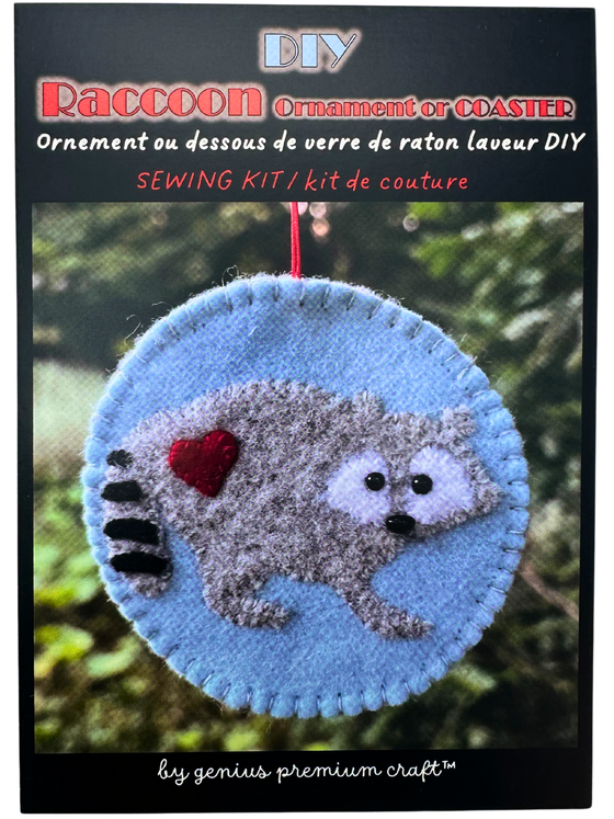 Raccoon Coaster/Ornament - Craft Kit