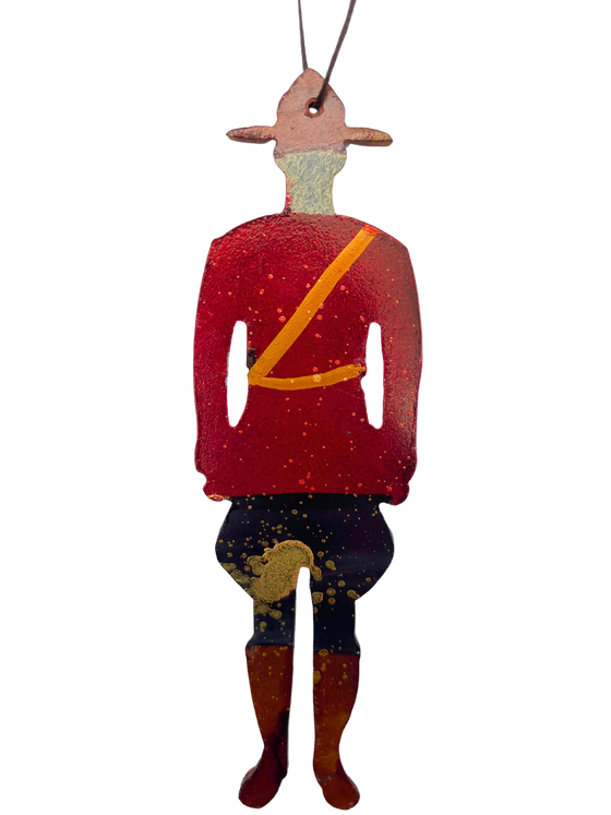 Handpainted Mountie Ornament