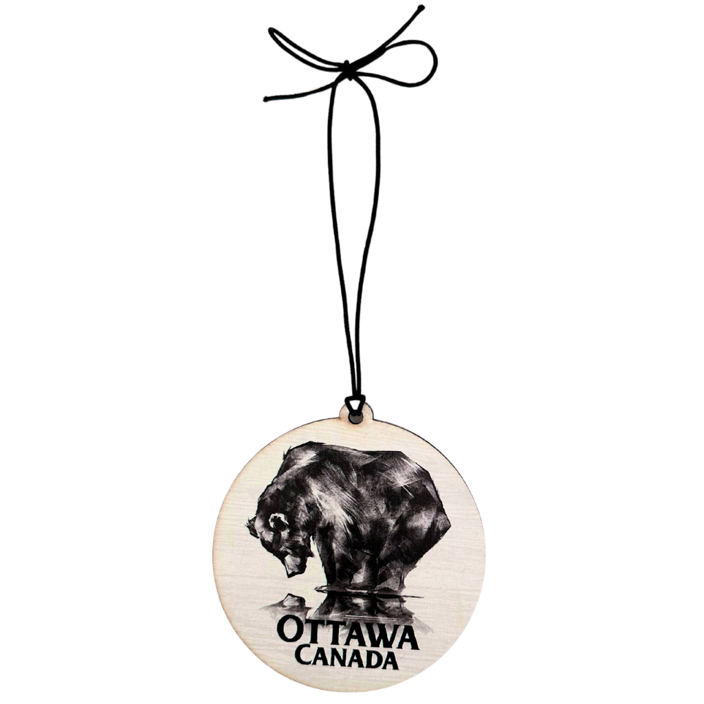 Ottawa Canada Reflecting Bear Ornament