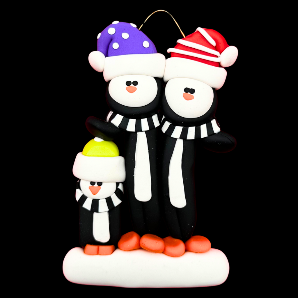 Penguin Family of 3 Ornament