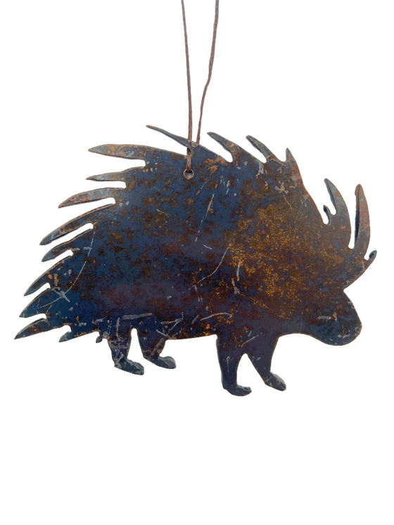 Weathered Porcupine Ornament