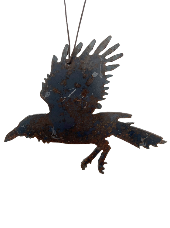 Weathered Crow Ornament