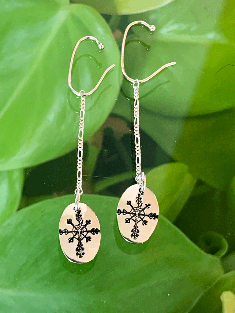 Silver Snowflake Earrings