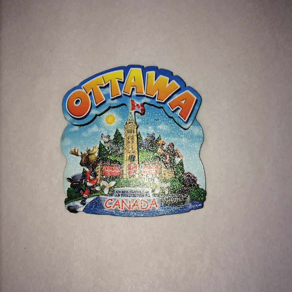 Ottawa Cartoon Painted Magnet