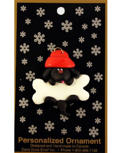 Black Dog & Bone Ornament