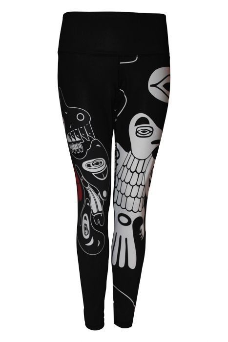 Leggings Side, The indigenous design is Dolphin by Bundar…, Arrde Em