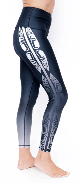 Aboriginal Art Design Print Women's Cut & Sew Casual Leggings